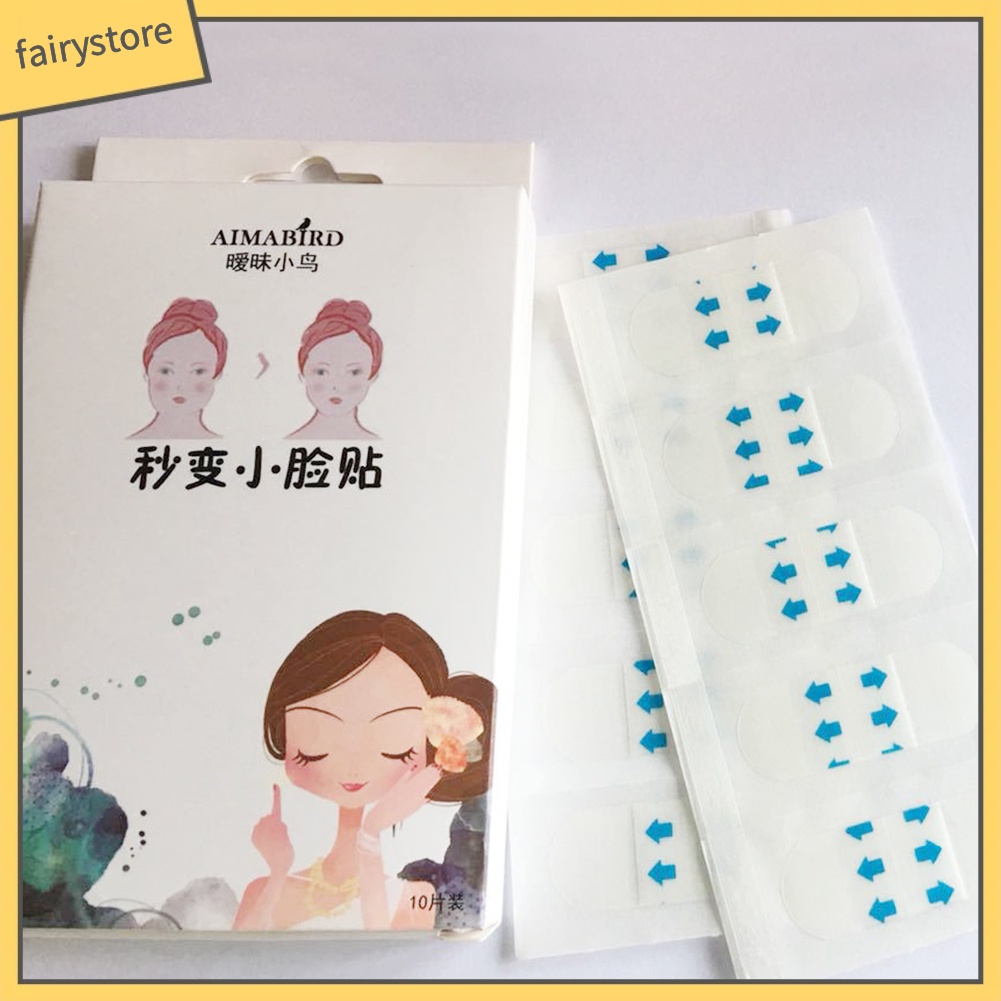 Bộ 10 miếng dán làm thon gọn cằm tiện lợi độc đáo