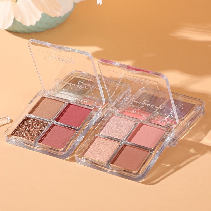 Phấn Mắt 4 Ô Lameila 3049 Eyeshadow Mịn Mượt Bền Màu Chính Hãng Nội Địa