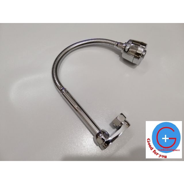 Khuỷu nối cần ngổng vòi rửa bát nóng lạnh cắm tường - TẶNG RON CAO SU XỊN