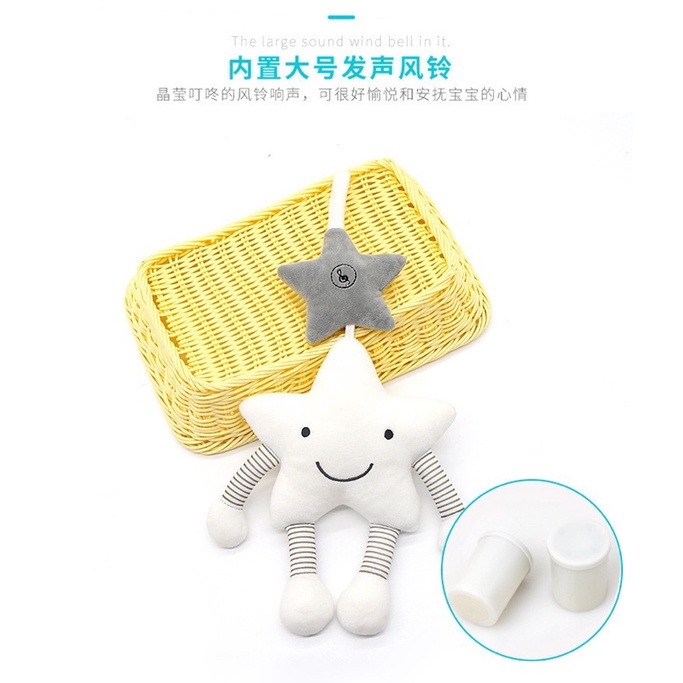 Treo Nôi Có Nhạc Treo cũi Xe Đẩy Hình Ngôi Sao Augleka