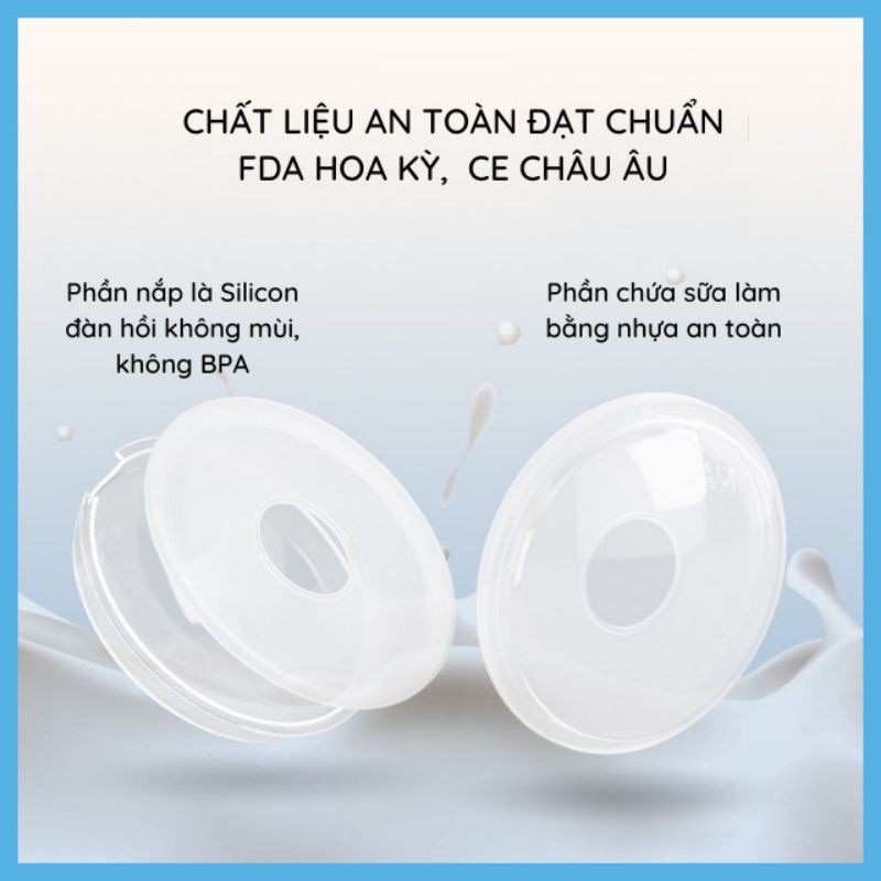 Phễu hứng sữa Aoberst cho mẹ tặng 20 túi trữ sữa (Phụ kiện tách lẻ)