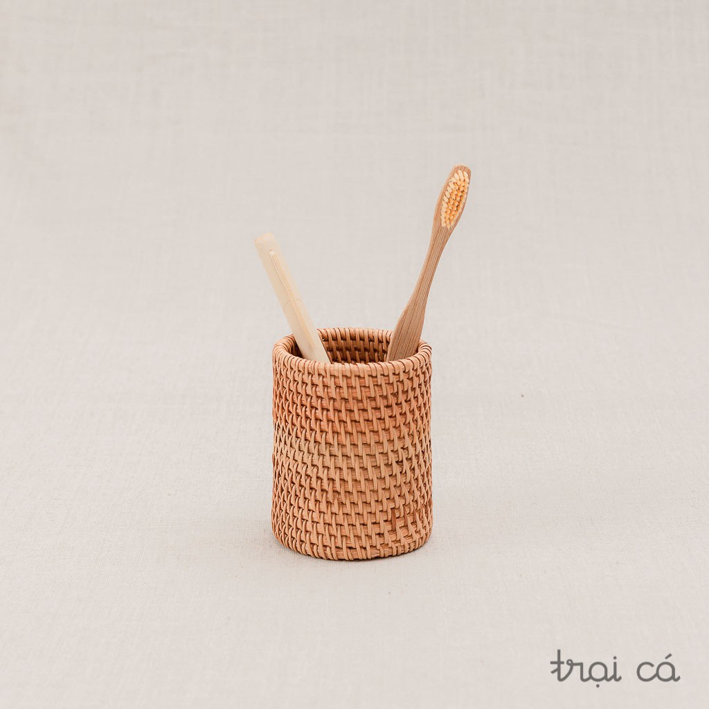 Ống Đựng Bút Mây thân thiện môi trường 7x10cm