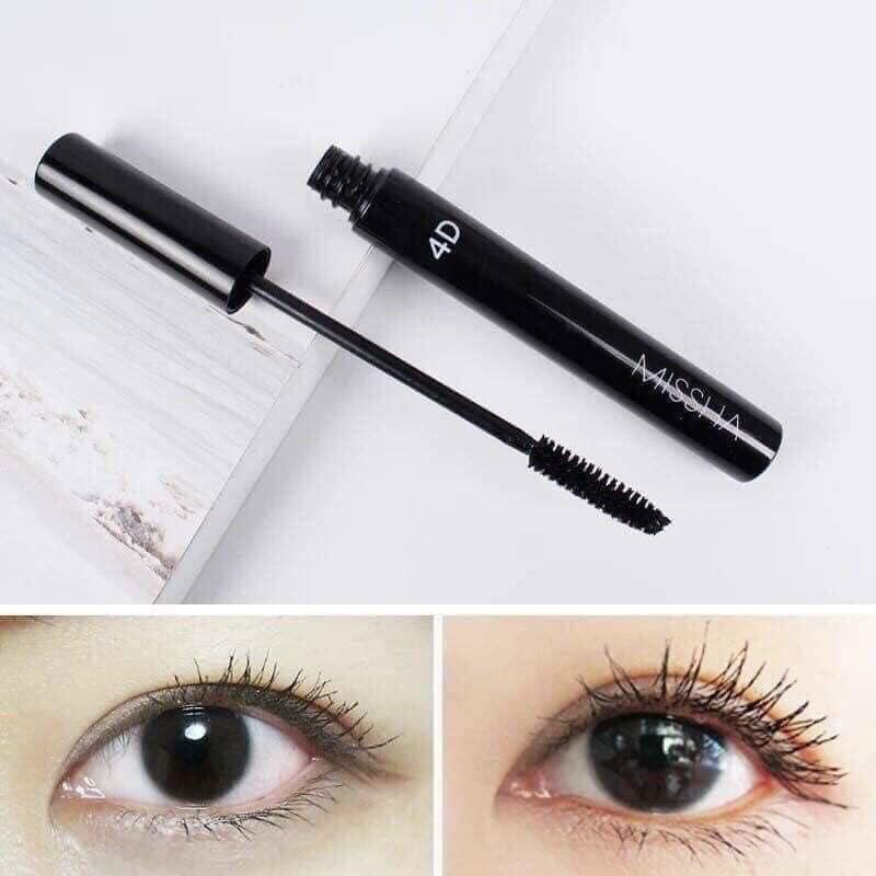 Mascara Missha 4D, Chuốt mi mascara lâu trôi dày dài mi cong quyến rũ | BigBuy360 - bigbuy360.vn