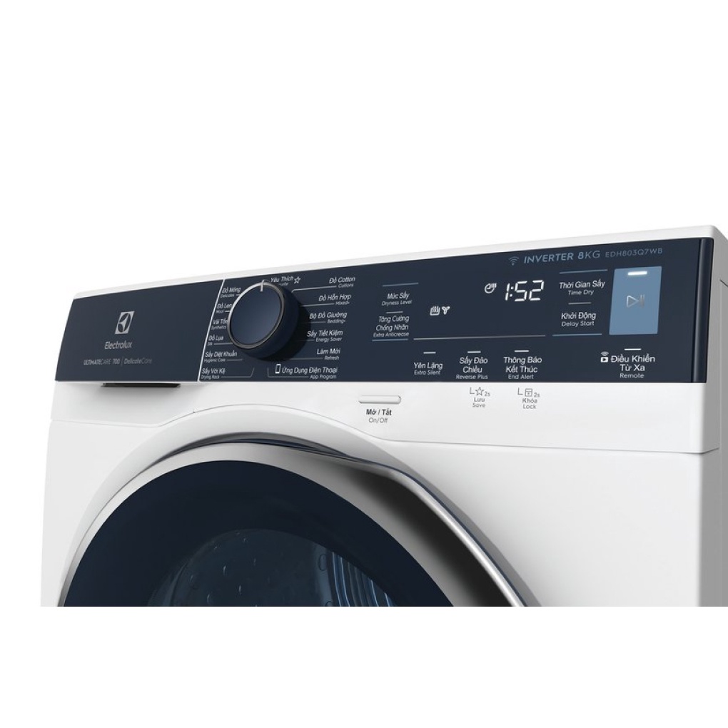 -  - Máy sấy bơm nhiệt Electrolux 8 kg EDH803Q7WB