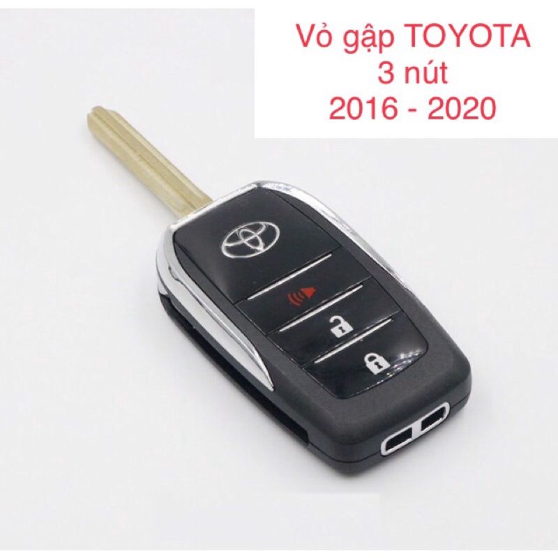 Vỏ độ gập TOYOTA 3 nút ( đời 2016 - 2020 ) xe Vios , Camry , Fortuner , Corola , Yaris