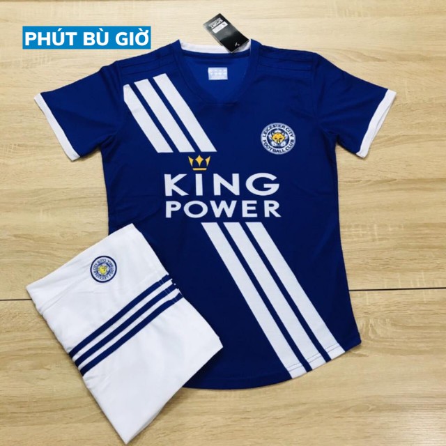 [ẢNH THẬT] DỆT KIM/ Bộ quần áo đá bóng/ Áo đá banh CLB LEICESTER CITY MÀU XANH DƯƠNG mùa giải 2019-2020