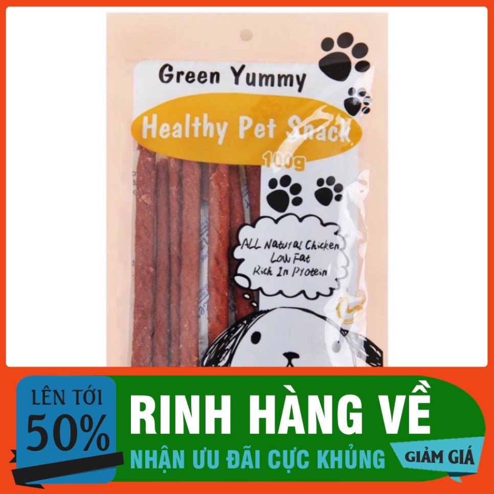 SNACK CHO CHÓ GREEN YUMMY - Bánh thưởng dành cho chó 100g