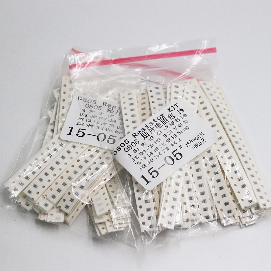 Set 660 Điện Trở 0805 Smd 1ohm-1m Ohm 1% chuyên dụng chất lượng cao