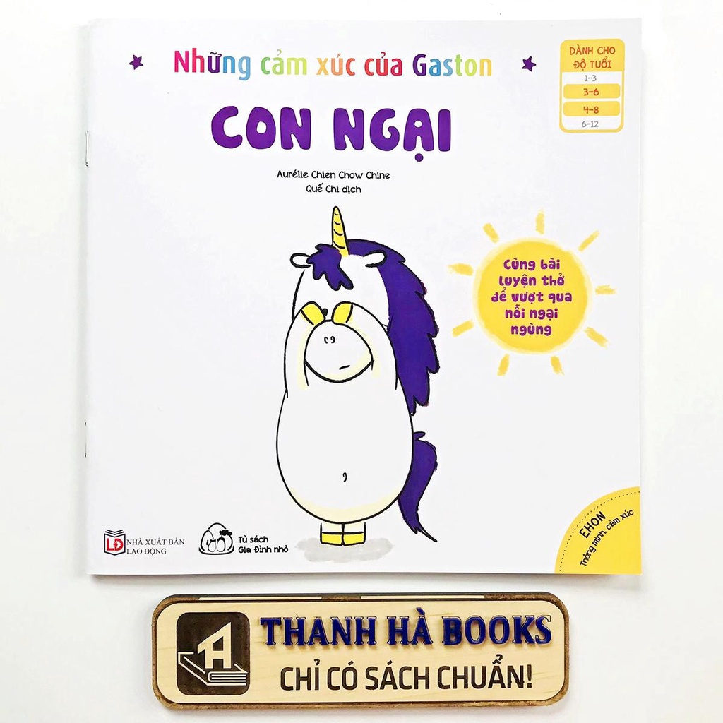 Sách - Ehon Thông Minh, Cảm Xúc - Những Cảm Xúc Của Gaston (Cho bé 3-8 tuổi) (Tùy chọn bộ: 8 quyển, 6 quyển, 4 quyển)