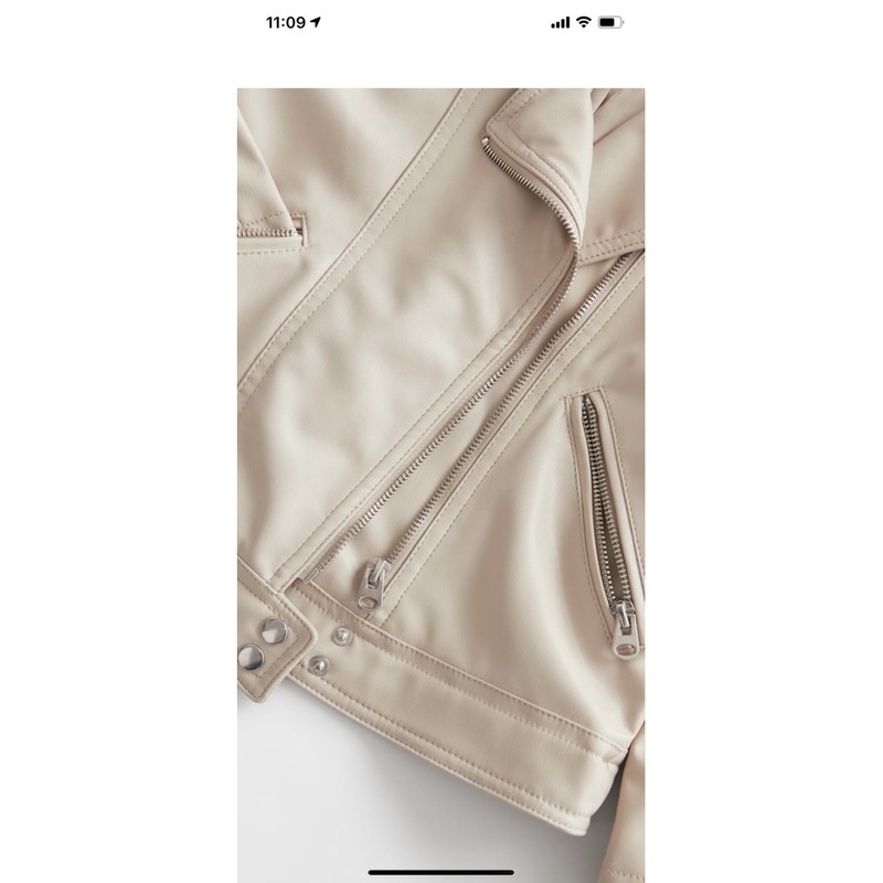 Áo khoác biker giả da Zara size 11-12 , new tag