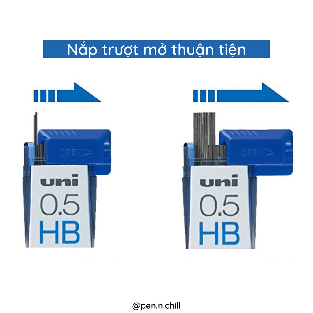 Ruột Bút Chì Kim Cao Cấp Uni Nano Dia - Cỡ ngòi 0.3mm/0.5mm/0.7mm