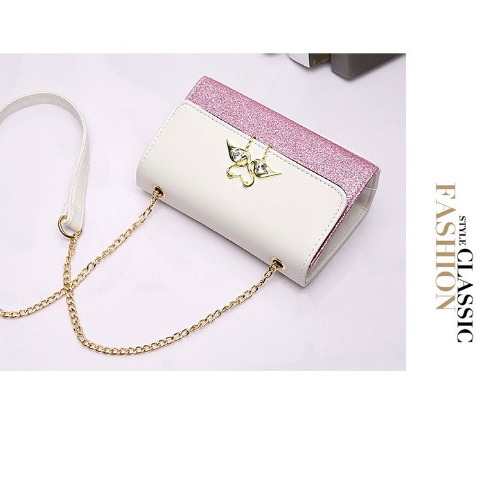 Túi Đeo Chéo, Túi Đeo Chéo T15 Thiên Nga  Màu Hồng