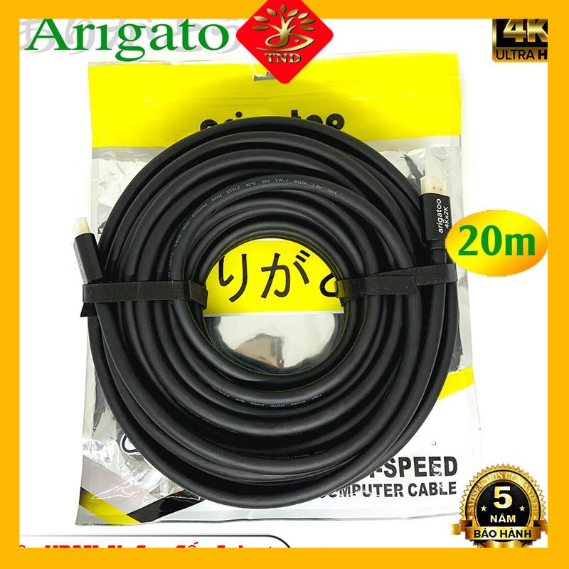 Dây Hdmi 20M 4K Arigatoo Arigato Đảm Bảo Chất Lượng - Hàng Phân Phối Chính Hãng - Bảo Hành 5 Năm