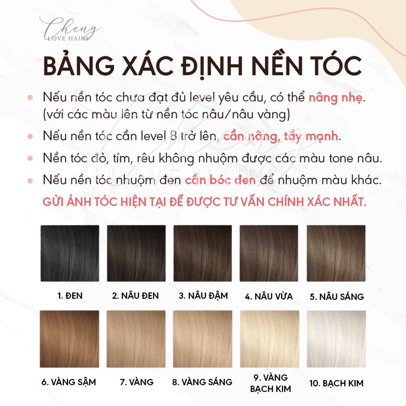 Thuốc nhuộm tóc ROSE PINK Chenglovehairs, Chenglovehair, Chengloveshair