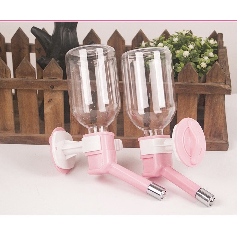 Bình nước treo gắn chuồng lồng tự động cho chó mèo siêu chắc chắn 330ml