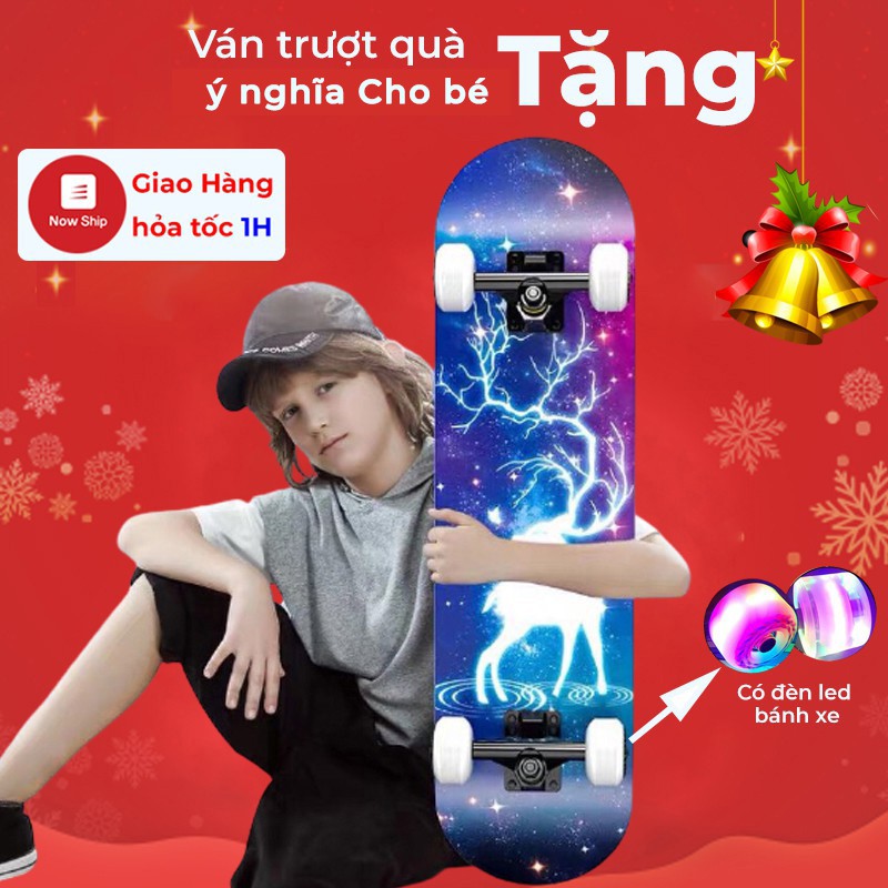 Ván Trượt Ván Trượt Thể Thao Skateboard Cao Cấp Có Đèn Led Phát Sáng