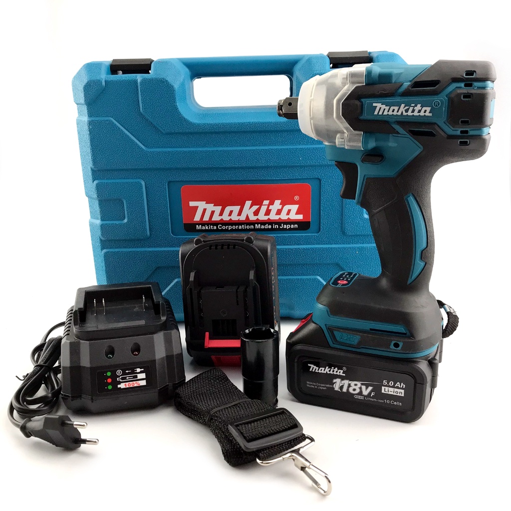 Máy siết bulong mở ốc 2 trong 1, động cơ không chổi than Makita