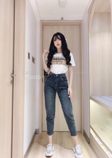 Quần baggy jean co giãn