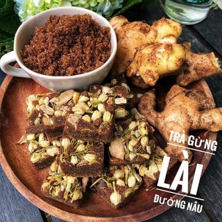 [freeship] 500gr trà gừng lài đường nâu