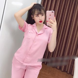 Bộ Lụa Ngố Viền Bèo CHUẨN LỤA SATIN