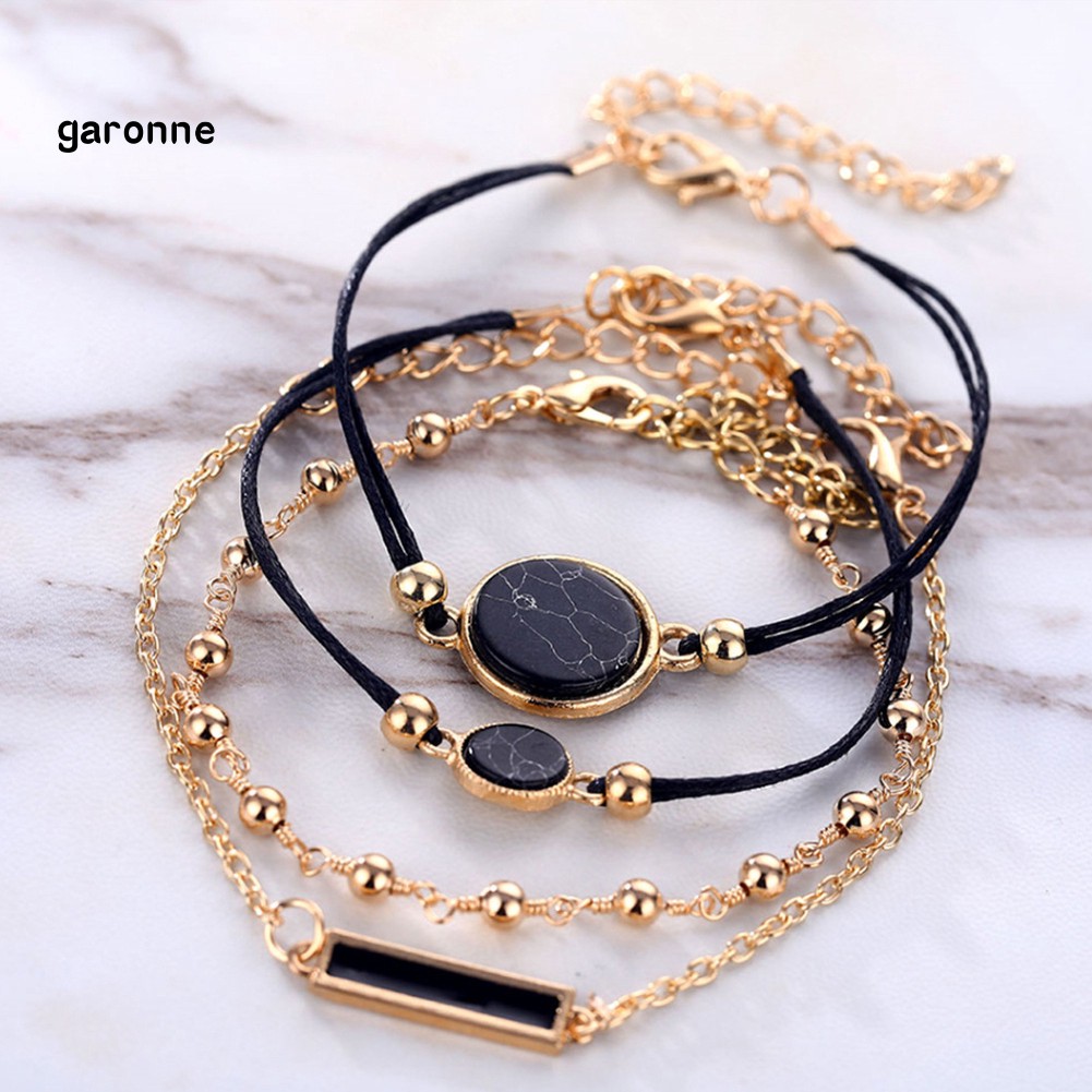 Set 4 Vòng Tay Phong Cách Bohemian Thời Trang Cho Nữ