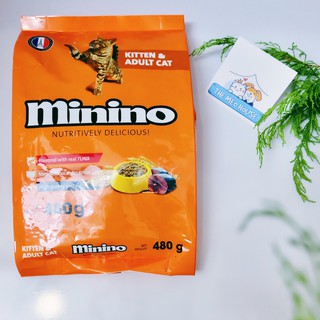 Thức ăn mèo minino 480g