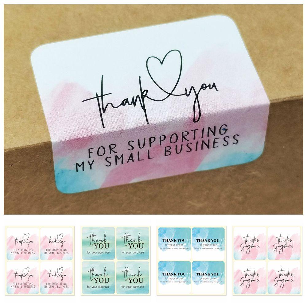 Set 100 Sticker Cảm Ơn Bạn Kích Thước 4 * 4cm