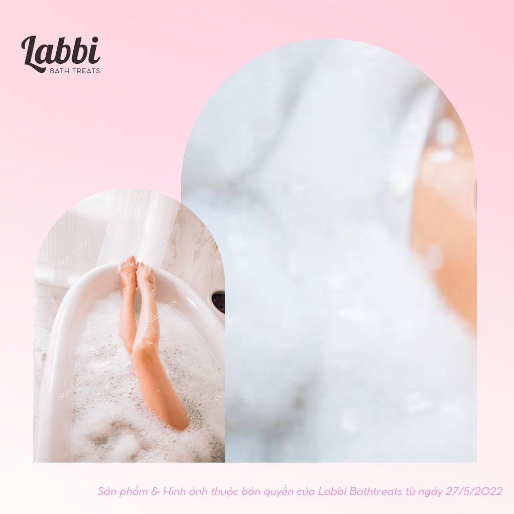 Bánh siêu tạo bọt bồn tắm CREAMY [Labbi] Bubble Bar
