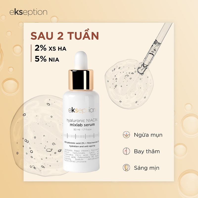 Tinh chất Niacinamide 5% dưỡng sáng, giảm thâm mụn hiệu quả