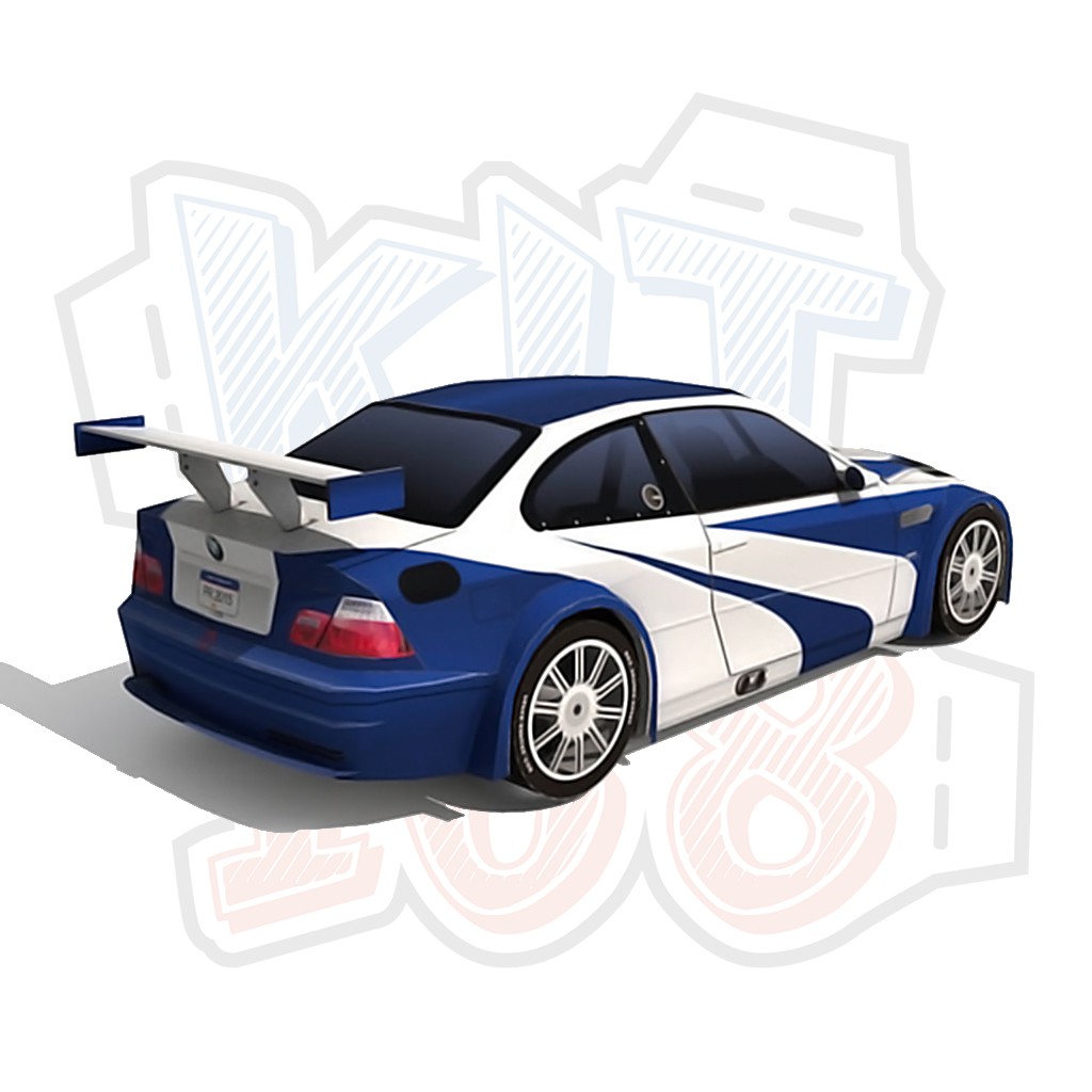 Mô hình giấy Xe ô tô BMW M3 GTR (E46) - Need for Speed