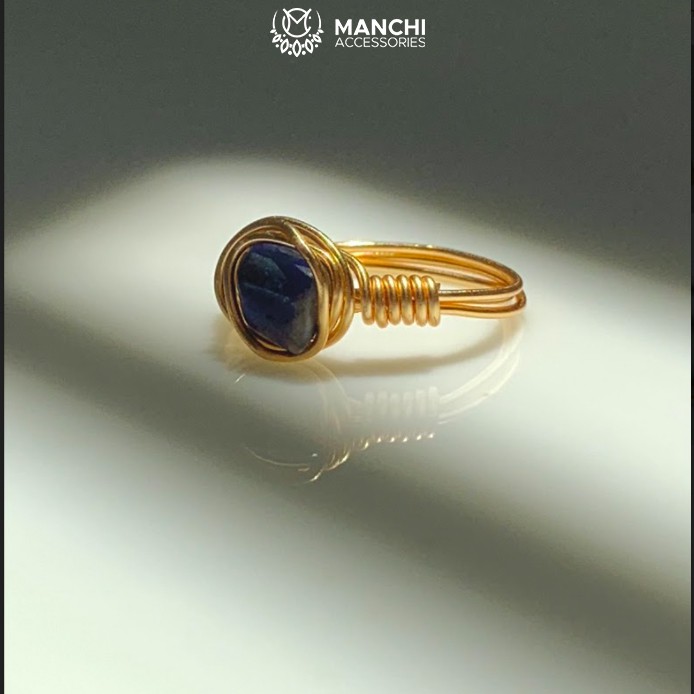 Nhẫn đá Sodalite handmade