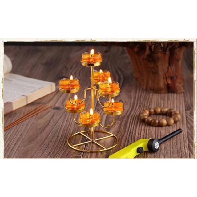 [PBMC]Đế nến tròn 7 ngọn HK cao (DJ13) (Chiếc)