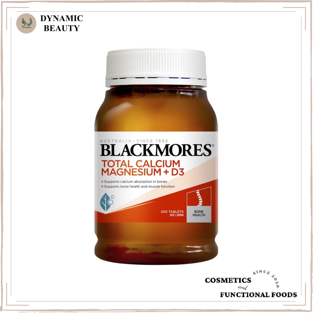 [Hàng chuẩn Úc] Viên uống bổ xương khớp Blackmores total calcium &amp; magnesium + D3 200 viên bổ sung canxi, magiê và d3 Úc