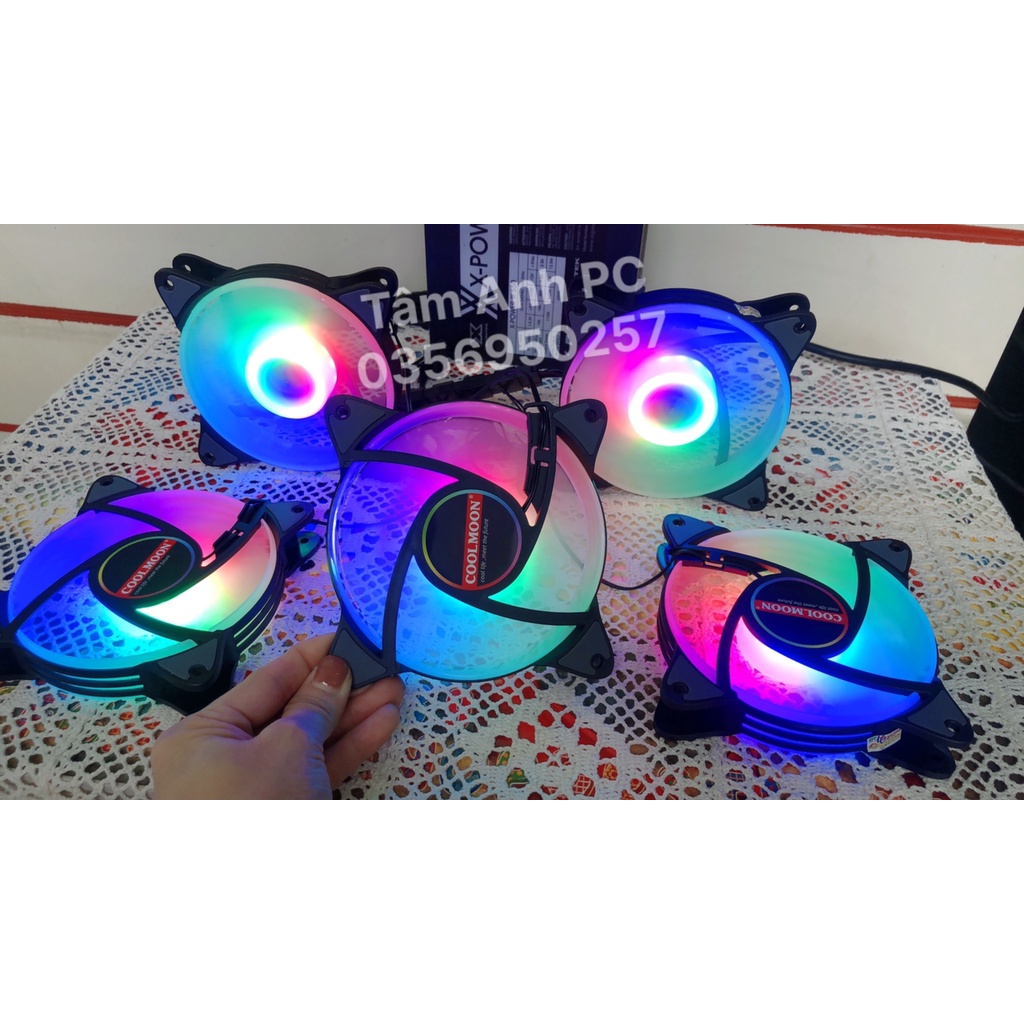 QUẠT TẢN NHIỆT FAN LED X1 | K8 COOLMOON RGB