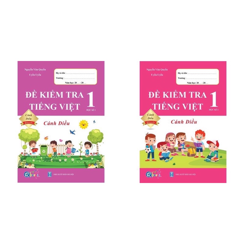 Sách - (Combo 2 tập) Đề Kiểm Tra Tiếng Việt 1 - Cánh Diều