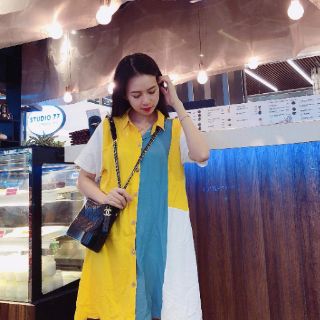 Sơ mi phối màu