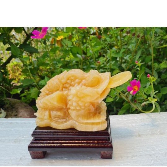 Thiềm Thừ Đá Ngọc Hoàng Long  kích thước 10cm