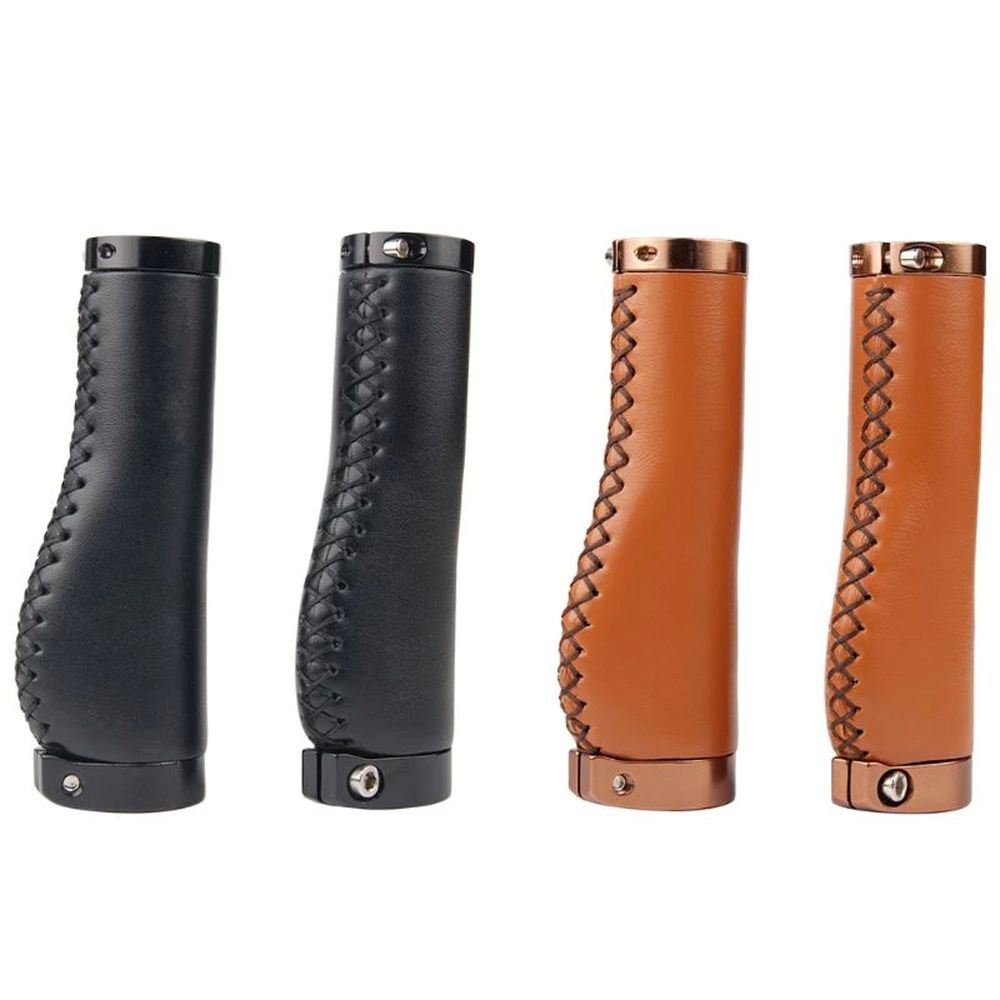 Vỏ bọc tay lái xe đạp MTB bằng da bò phong cách retro