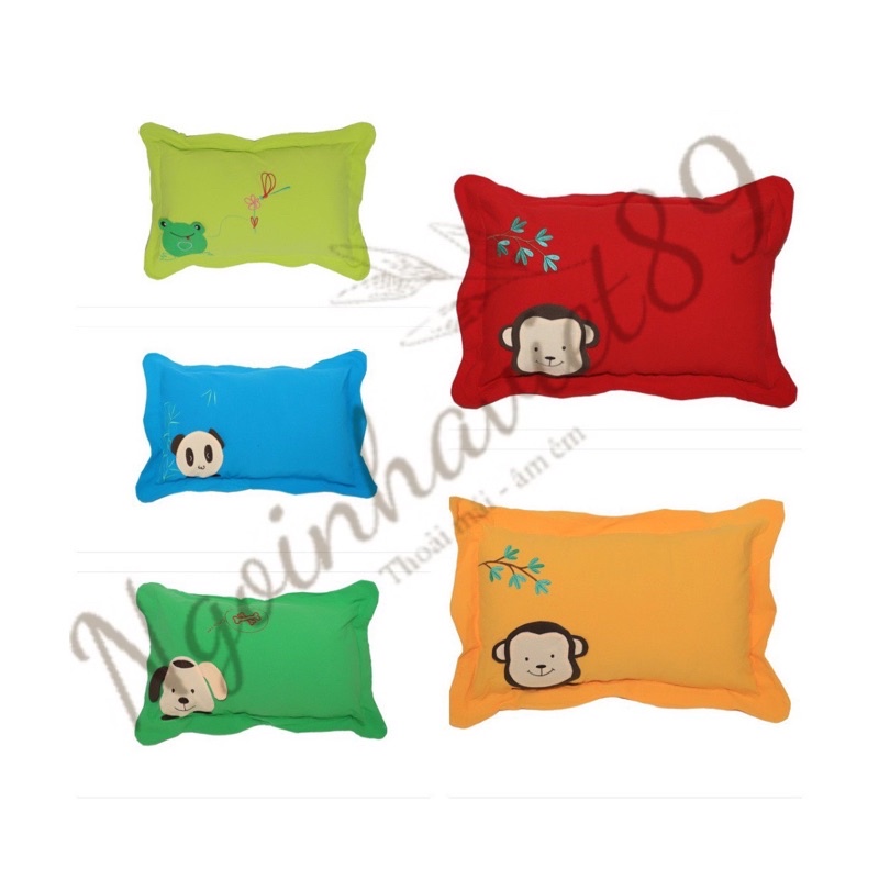 Vỏ gối trẻ em, áo gối đầu trẻ em 30x50cm đắp hình thú Hometex