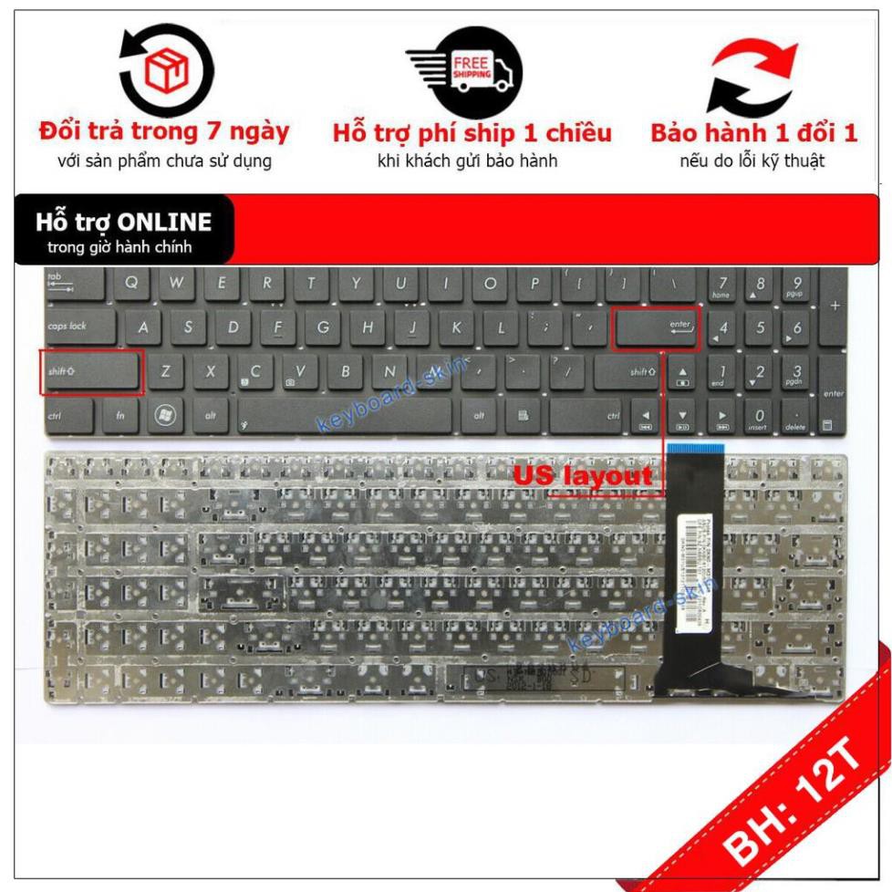 [BH12TH] ⚡Bàn phím laptop Asus N56J N56V N56JN N56VM N56VZ zin