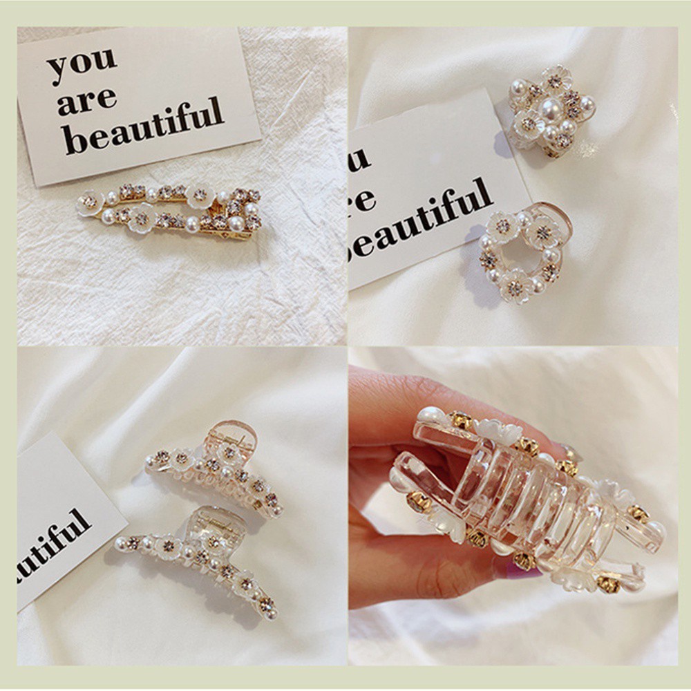 Kẹp Tóc Hình Vỏ Sò Đính Đá Dễ Thương Dành Cho Bạn Nữ