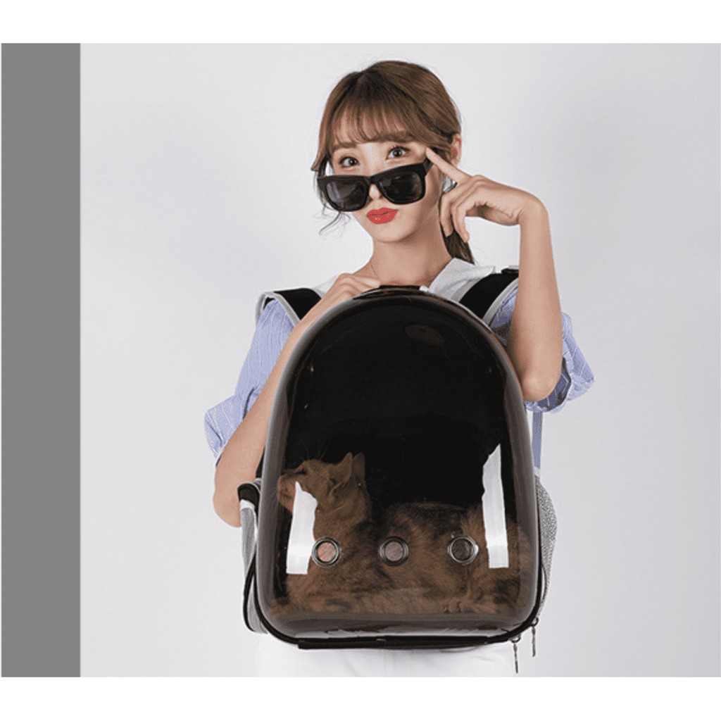 Balo Phi Hành Gia Cho Thú Cưng ♥️ Freeship ♥️ Balo vận chuyển chó mèo trong suốt hàng đẹp