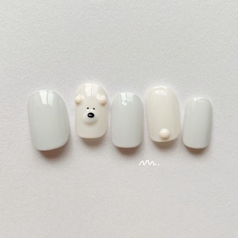 [Nailbox] Móng up gấu trắng