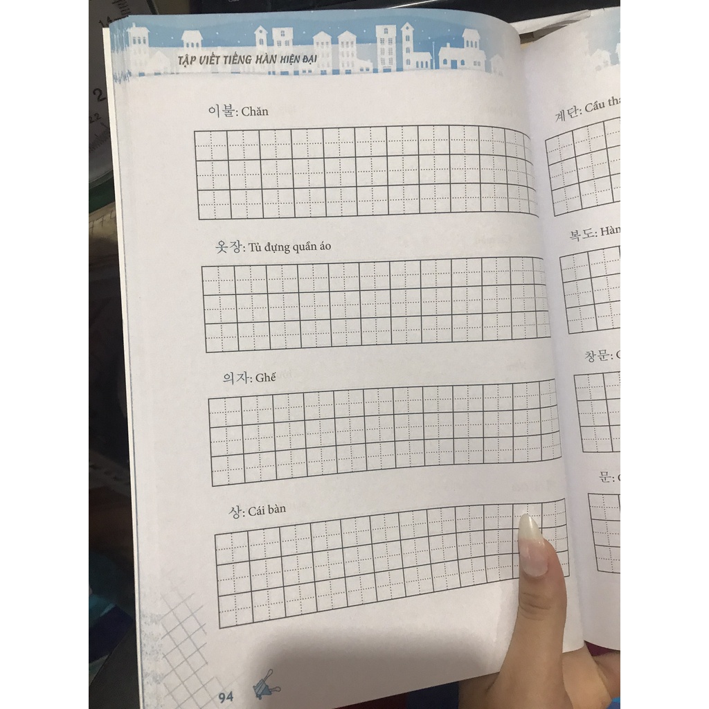 Sách - Tập viết tiếng Hàn hiện đại ( Minh Thắng )