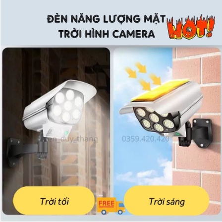 Đèn LED Năng Lượng Mặt Trời, Đèn Năng Lượng Mặt Trời Hình Camera Chống Trộm