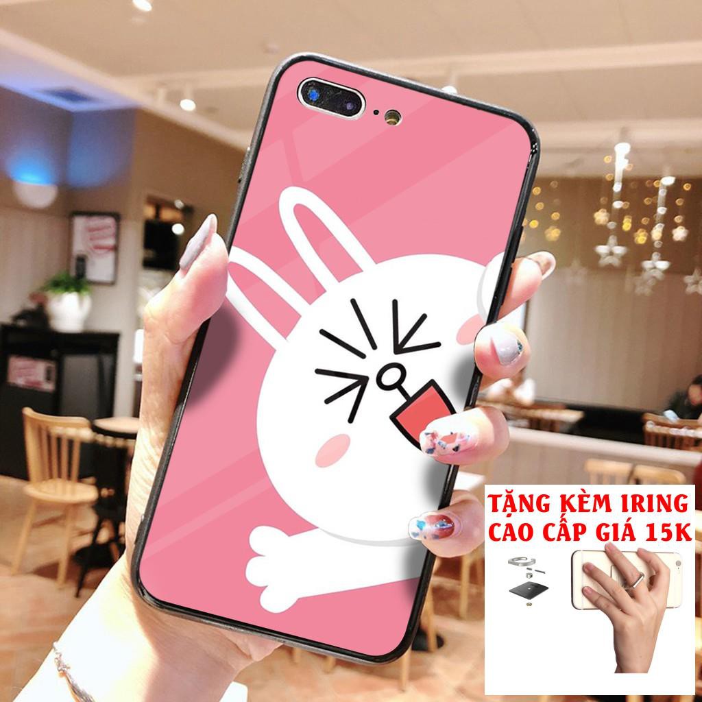 [Sale siêu to khổng lồ] ỐP IPHONE - ỐP KÍNH - M305 Gấu Brown Thỏ Cony