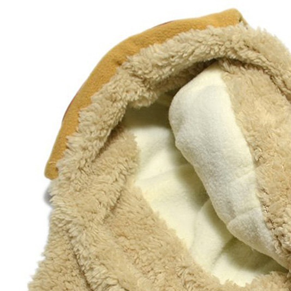 Mũ Beanie Vải Len Màu Trơn Giữ Ấm Dễ Thương Dành Cho Bé