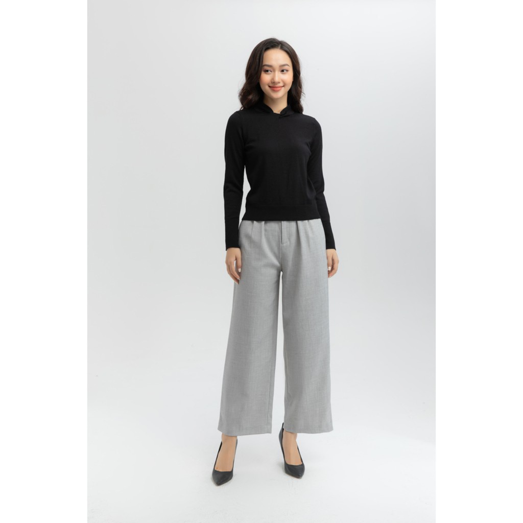 Quần kẻ kèm đai co giãn nữ IVY moda MS 22M5816