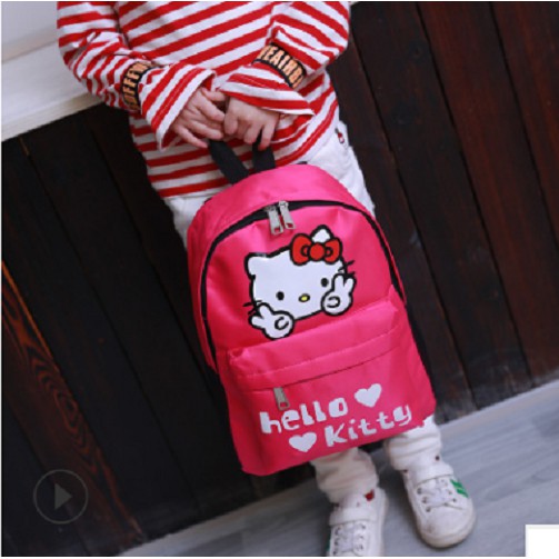 balo hello kitty, elsa, ô tô mcqueen cho bé vải dù