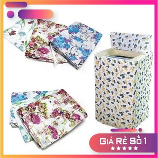 Áo trùm/phủ/bọc máy giặt - Vỏ bọc máy giặt lồng đứng (cửa trên) vải bạt bền đẹp chống nước - phụ kiện máy giặt